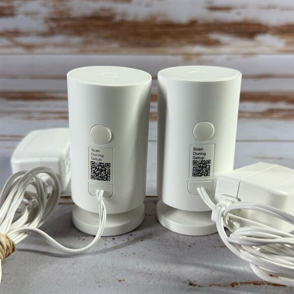 2 pack Ring Indoor Stick Up Cam HD Security Camera - White 1st Gen 5UM75E - Picture 3 of 3